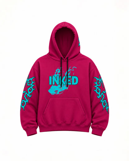 InkEd Signature Street Hoodie Red