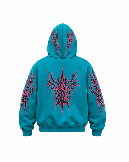 InkEd Signature Street Hoodie Blue