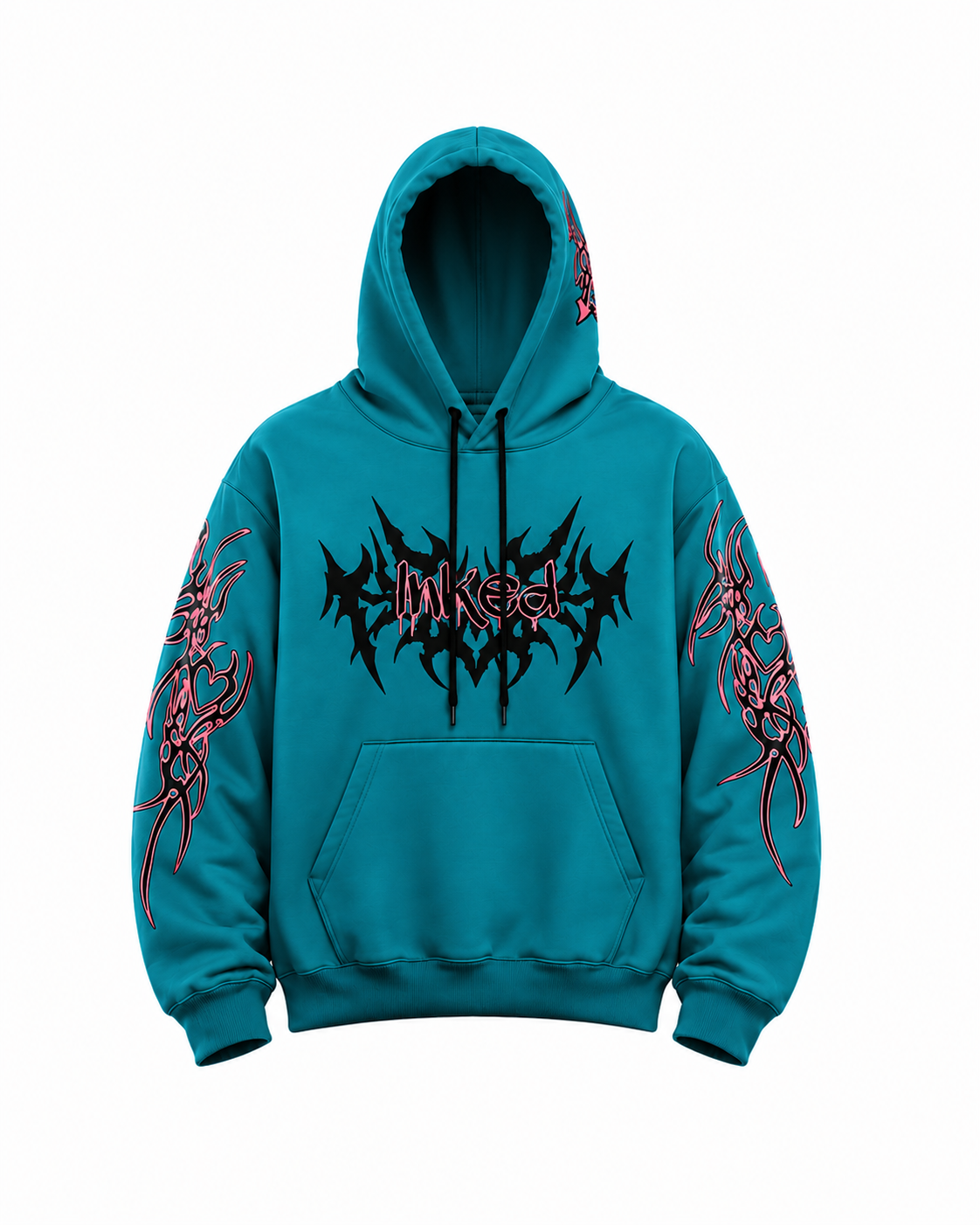 InkEd Signature Street Hoodie Blue
