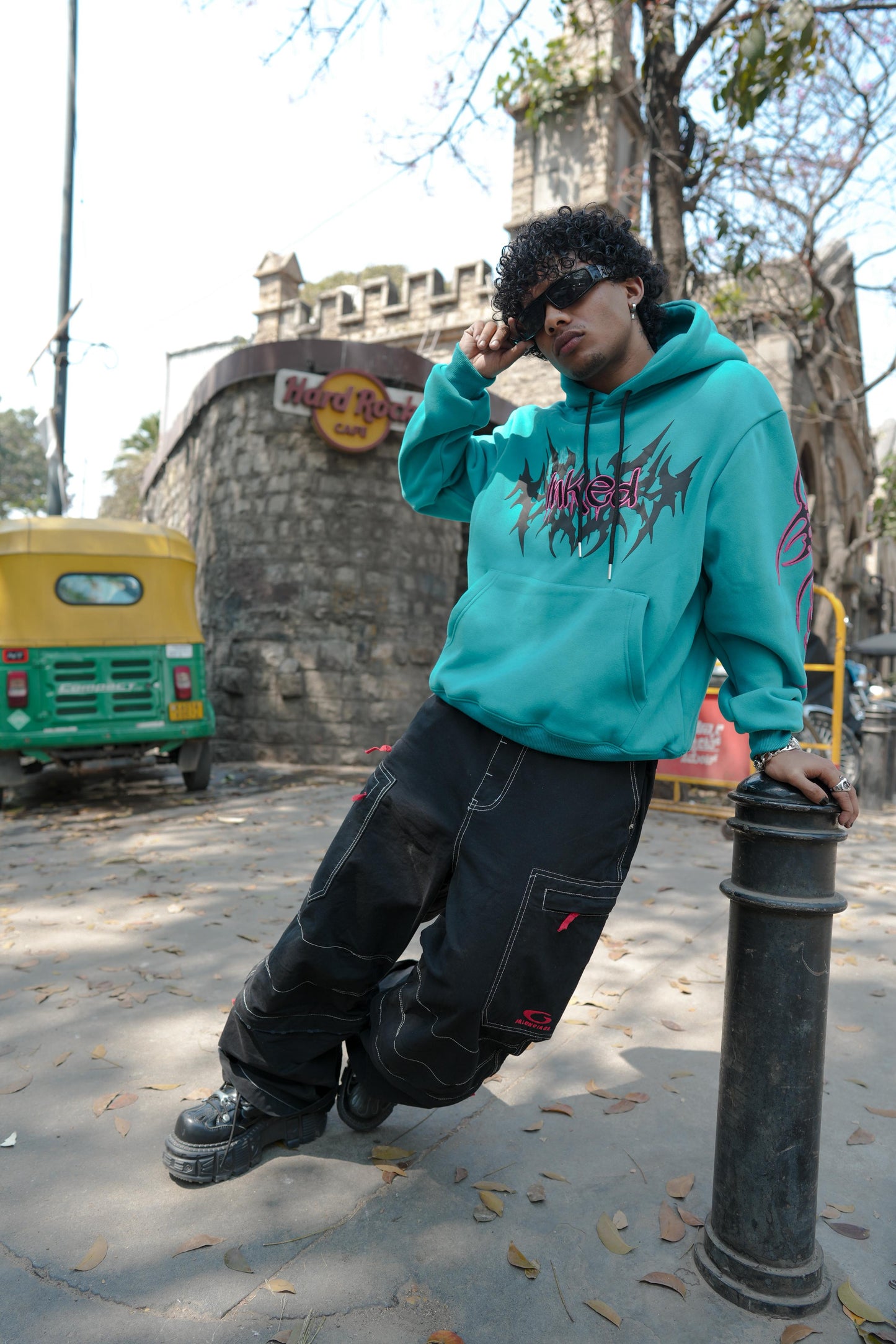 InkEd Signature Street Hoodie Teal