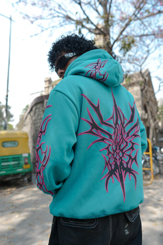 InkEd Signature Street Hoodie Teal