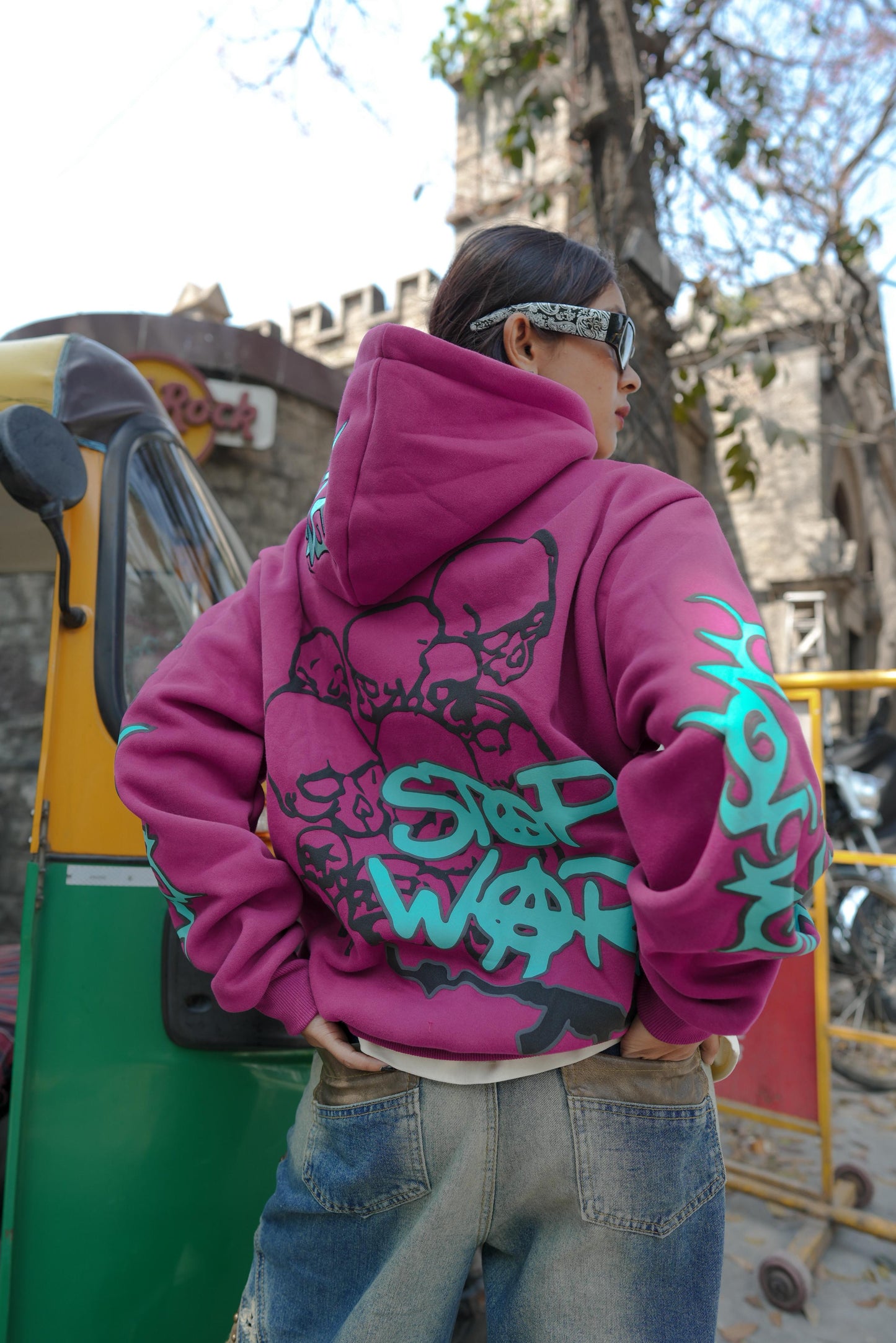 InkEd Signature Street Hoodie Pink