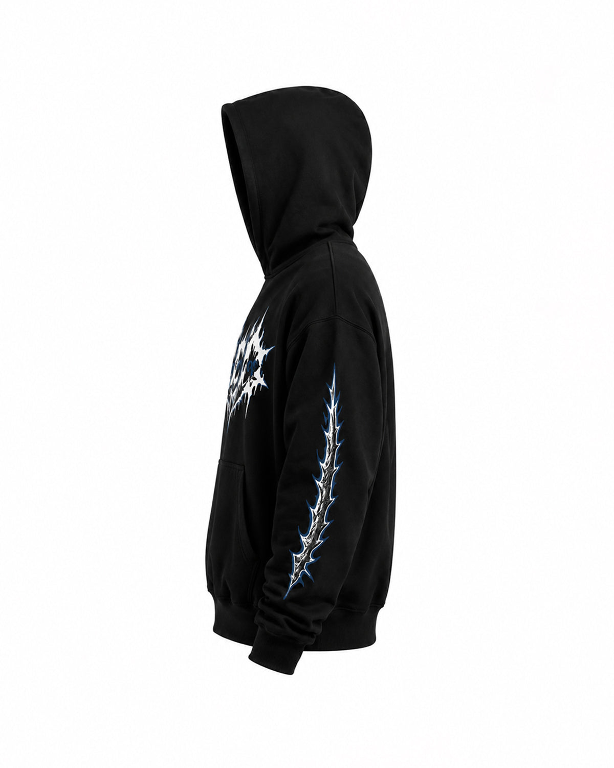 Inked signature hoodie Black