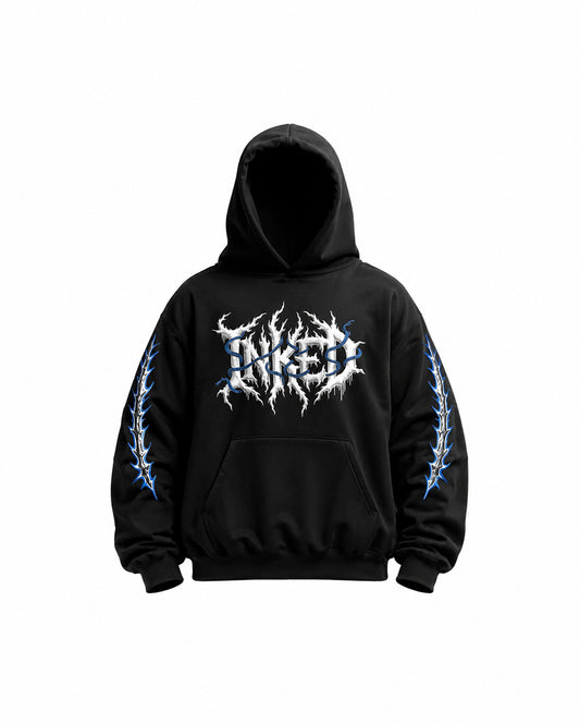 Inked signature hoodie Black