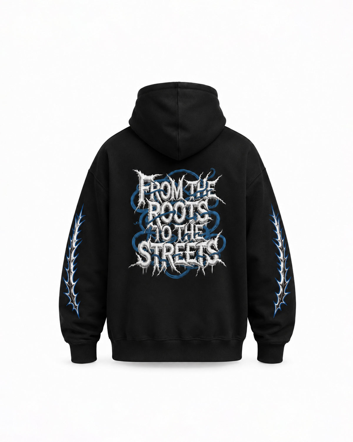 Inked signature hoodie Black