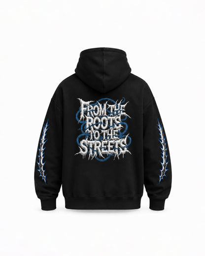 Inked signature hoodie Black